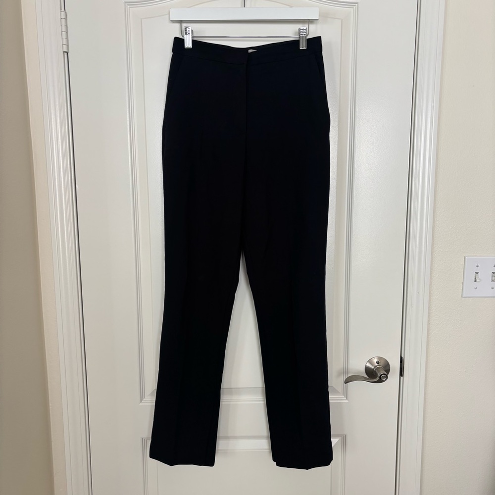 H&M Elegant Black Straight Leg Pants